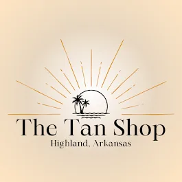 The Tan Shop logo, Highland, Arkansas