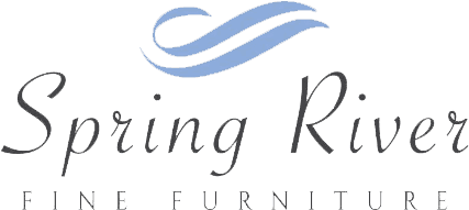Spring River Fine Furniture logo with wave design.