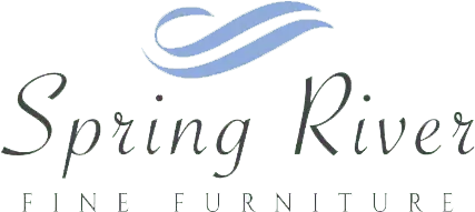 Spring River Fine Furniture logo with wave design.