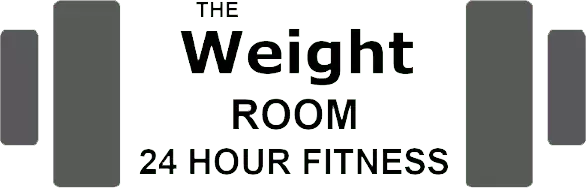 The Weight Room logo, 24-hour fitness center