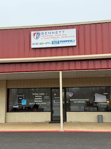 Bennett Heating and Cooling storefront exterior